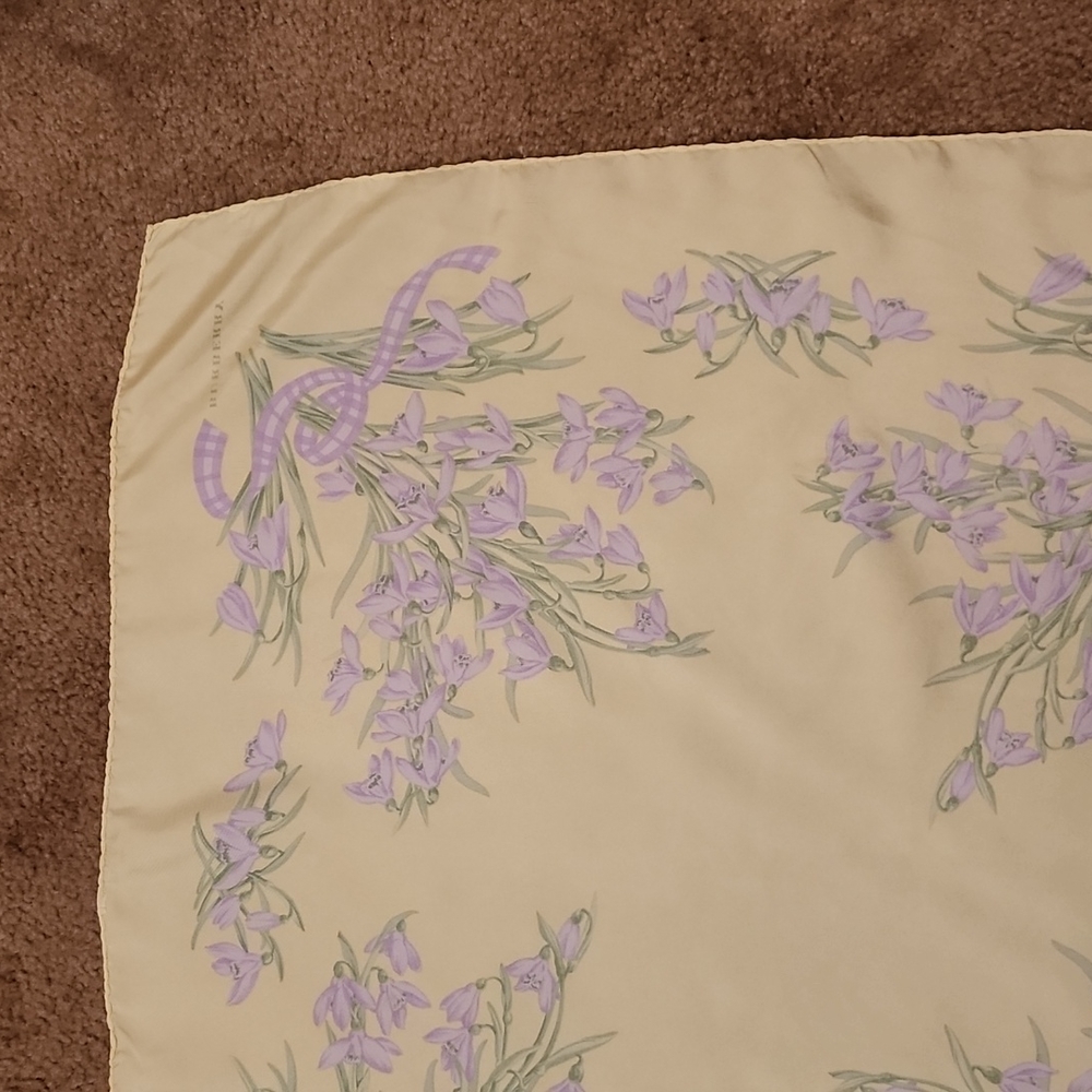 Burberry Silk Floral Square Scarf - Picture 11 of 13